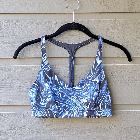 Lululemon Arise Bra Suminagashi *lululemon lab Serene Blue Size 4 - Picture 7 of 7